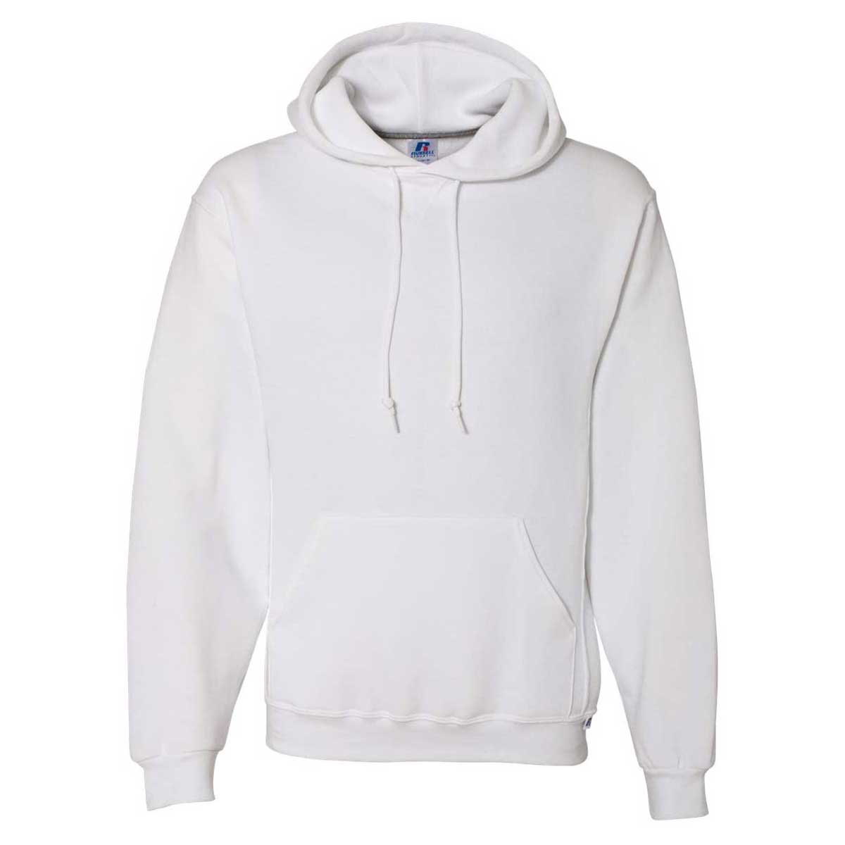 Russell Athletic Men's White Dri Power Hooded Sweatshirt: The Ultimate Comfort Gear