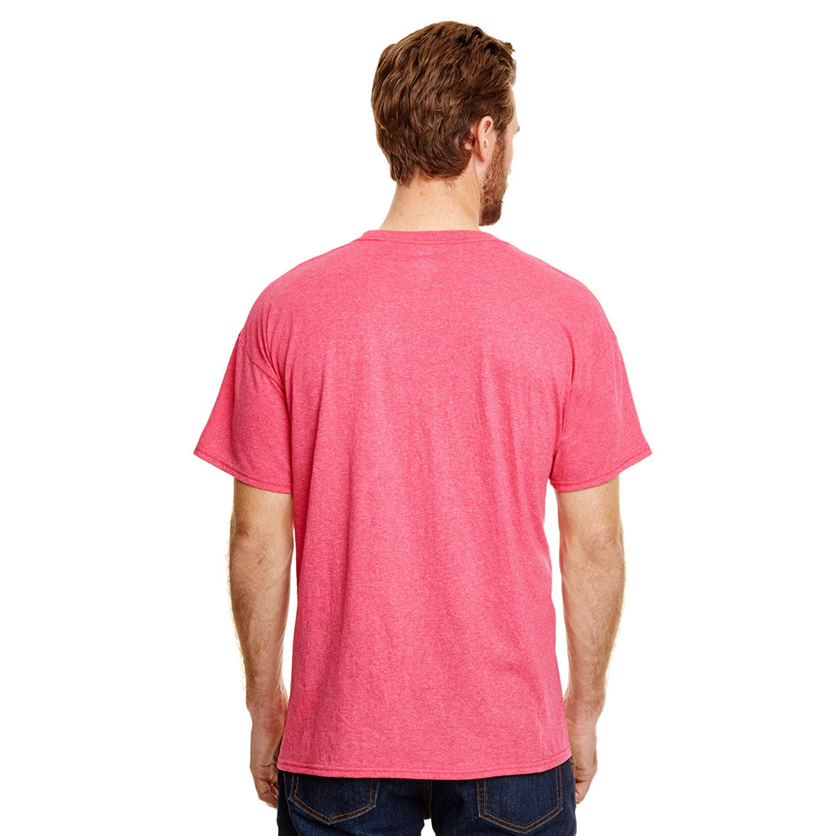 Hanes Men's Stunning Red Triblend X-Temp T-Shirt