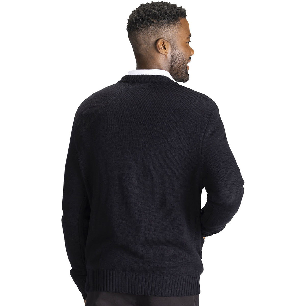 Edwards Men's Navy Heavyweight Acrylic Stylish Full - Zip Cardigan