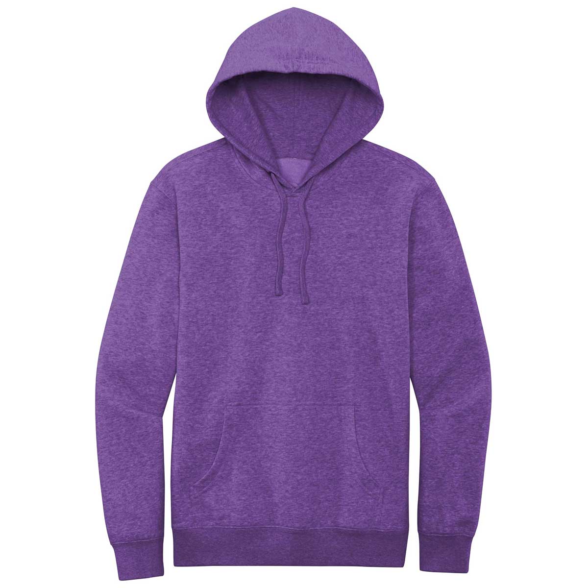 District Men's Stunning Heathered Purple V.I.T. Fleece Hoodie - A Must-Have!