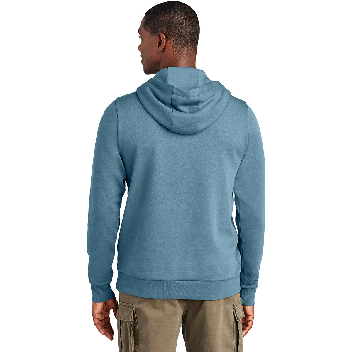 District Men's Stunning Dusk Blue Wash Fleece Hoodie